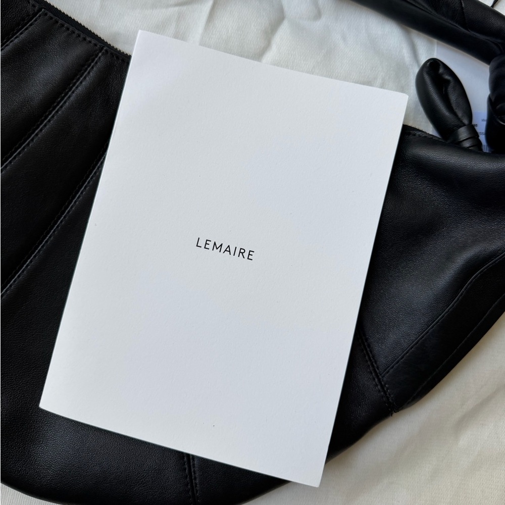 Lemaire Fortune Croissant Bag - Black - Picture 6 of 15